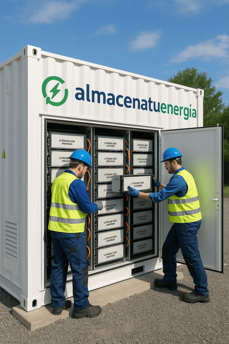 Alamcena tu energía en baterias